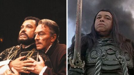 James Earl Jones in Othello (L) and Conan the Barbarian (R)