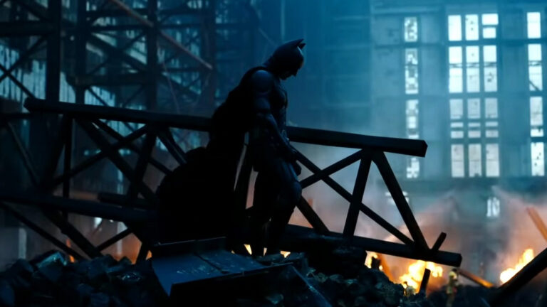 Batman in The Dark Knight, a movie that's in one of the greatest comic book movie trilogies of all time.